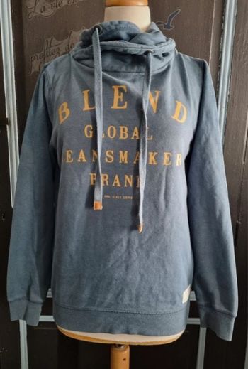 Sweat à capuche bleu taille S