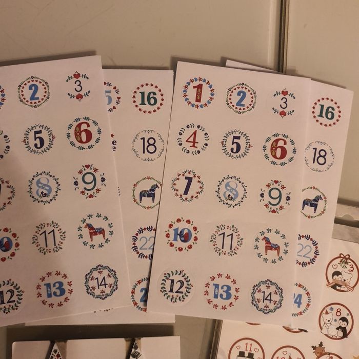 Lot chiffres de l'avent pour calendrier Noël - photo numéro 3
