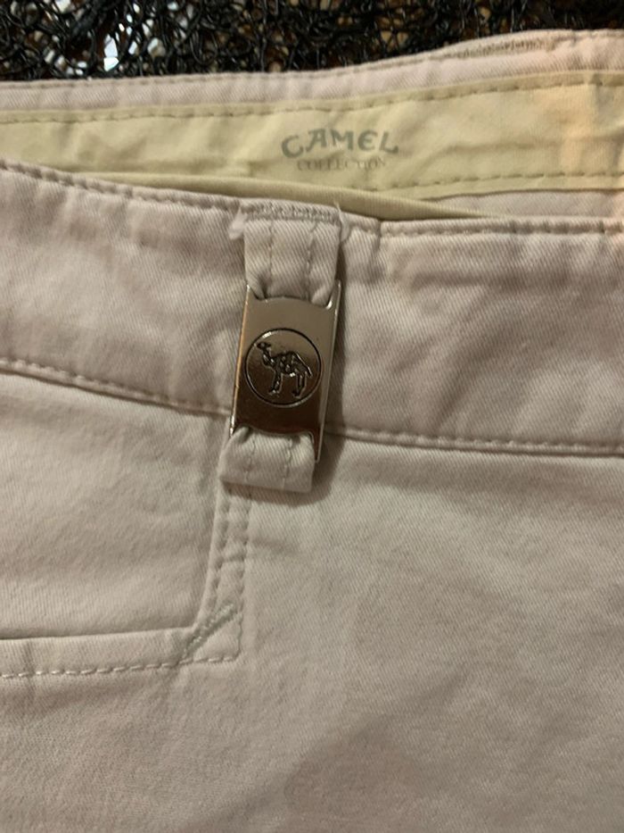 Pantalon toile beige Camel collection - photo numéro 3