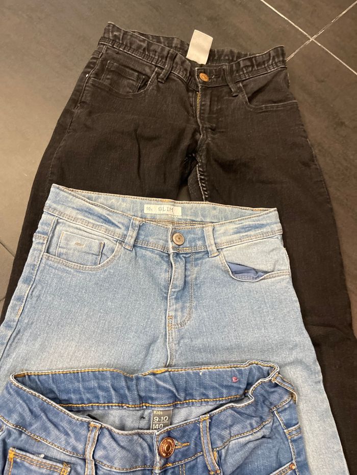 Lot 5 jeans 9/10 ans Zara  kiabi h&m - photo numéro 6