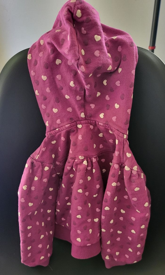 Gilet bébé fille cœurs 24 mois de chez Kmg - photo numéro 3