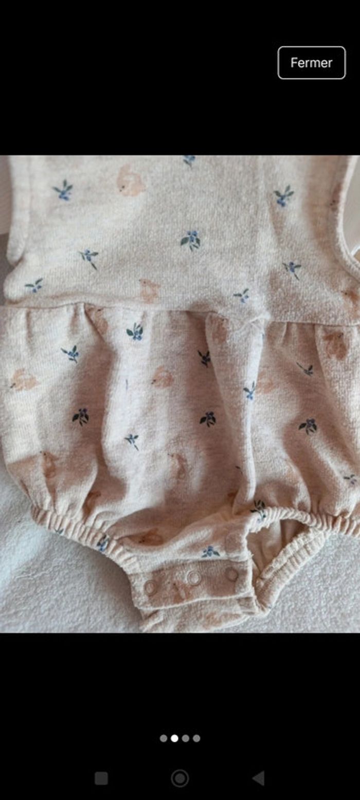 Ensemble tee-shirt manches longues et combishort Kiabi 3 mois - photo numéro 2