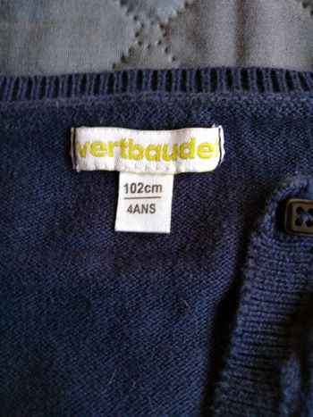 Gilet verbaudet, taille 4 ans