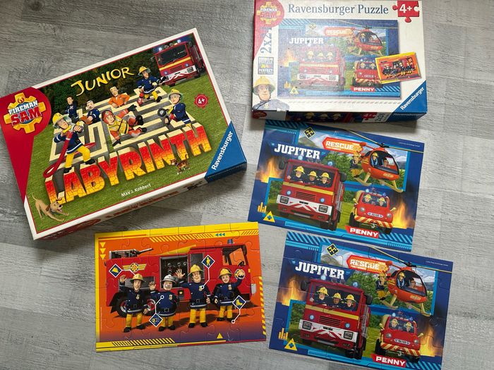 Lot labyrinthe junior + 2 puzzles Sam le pompier - photo numéro 5