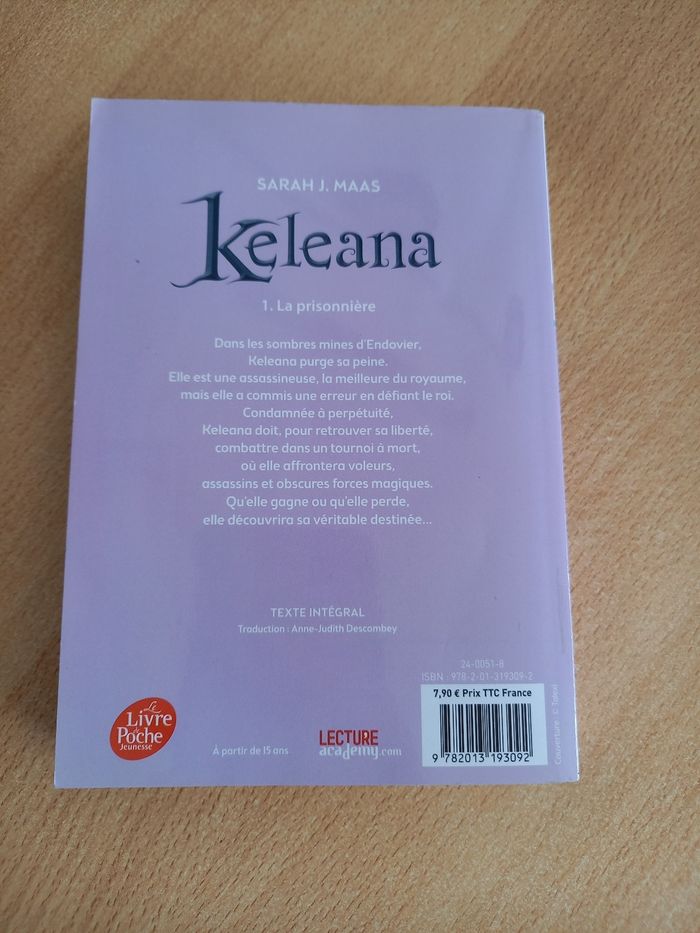 Livre 📚 Keleana - photo numéro 3
