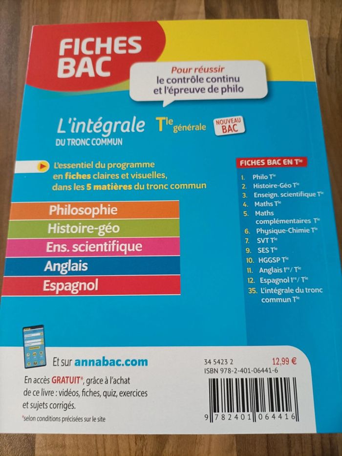 Livre fiche de révision bac tronc commun - photo numéro 3