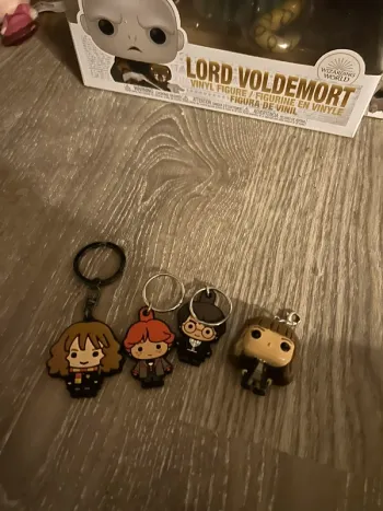 Lot de 4 porte-clés Harry Potter
