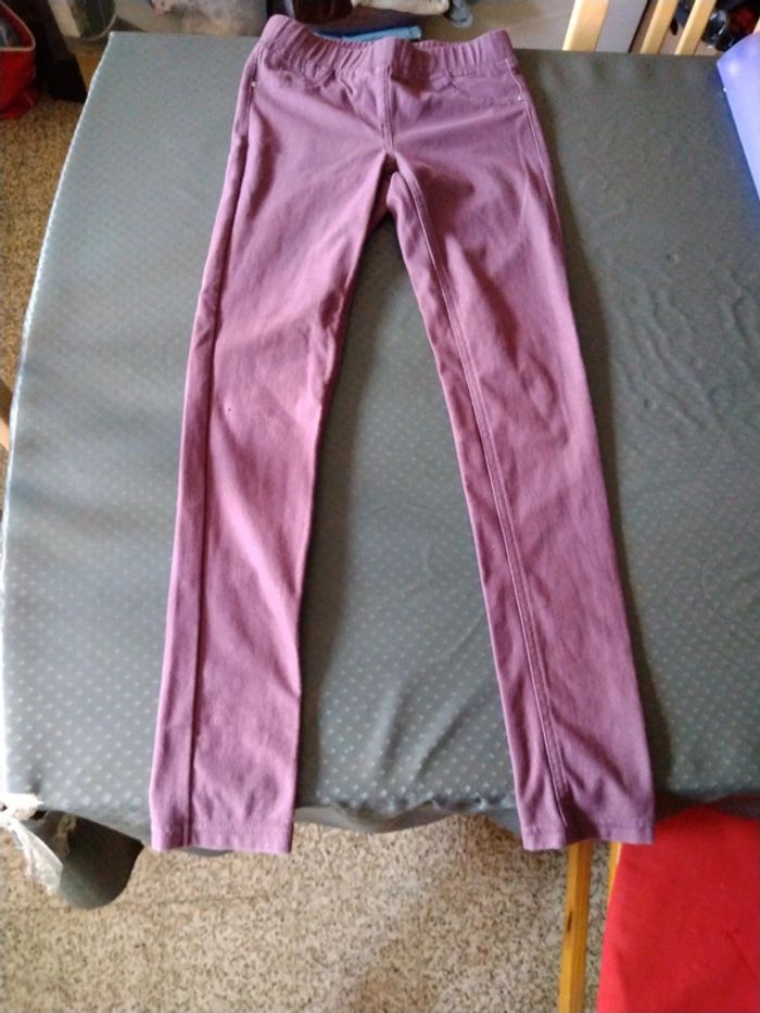 Jegging slim mauve fille 12 ans kiabi - photo numéro 3