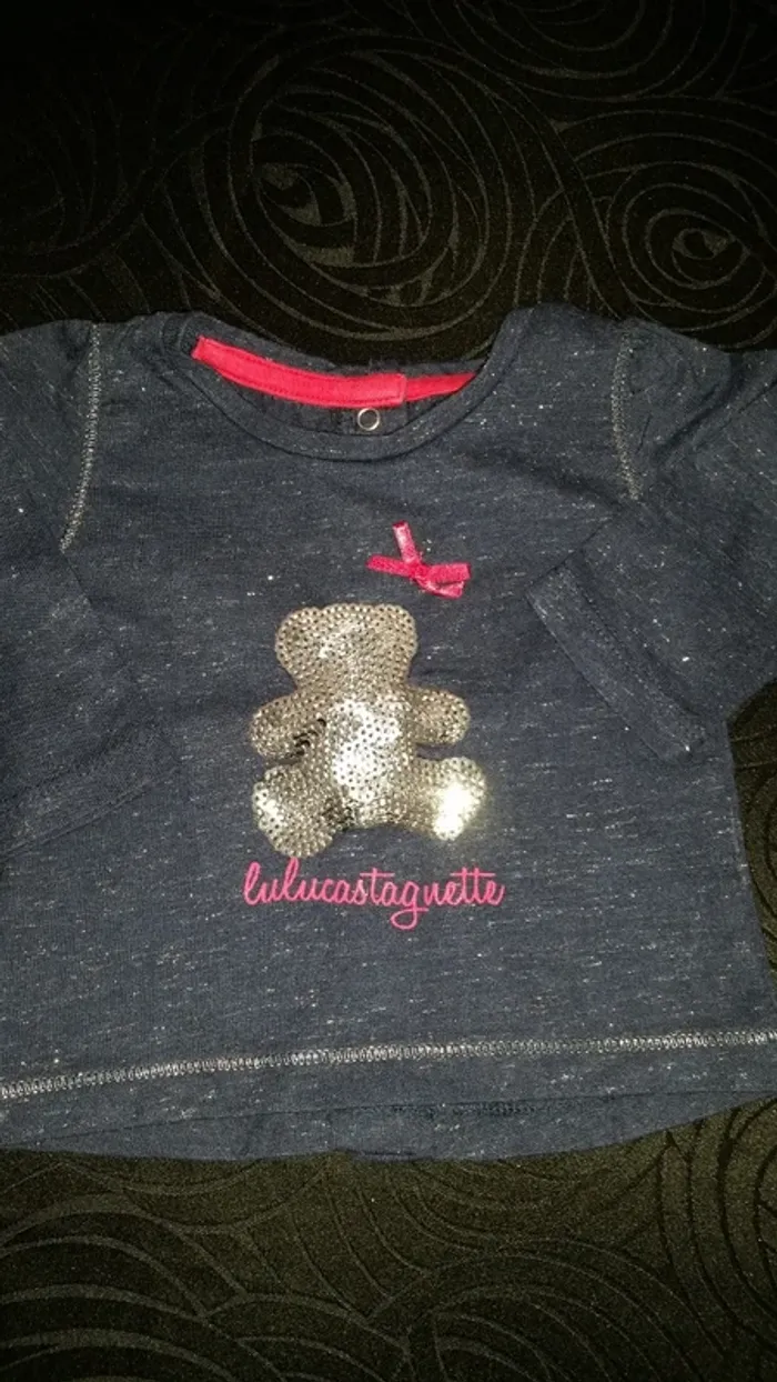 Ensemble Lulu Castagnette pull + jegging 3 mois - photo numéro 2