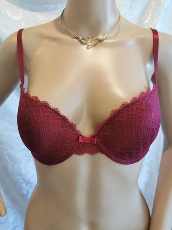 🌺Lot de 2 soutien-gorge. 90 C. Bordeaux. Preambule