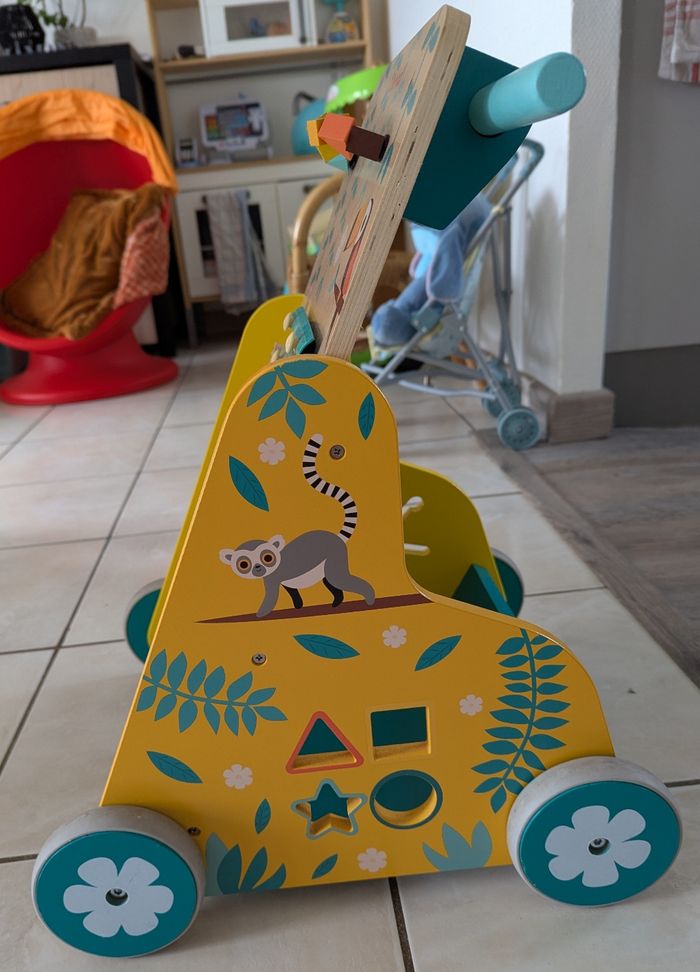 Pousse pousse en bois - photo numéro 2