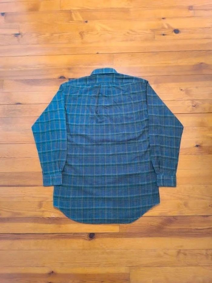 Chemise à carreaux - Ralph Lauren - Tilden - Logo brodé violet - Violet, vert - Taille S - photo numéro 4
