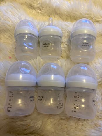 Lot 6 biberons avent 125 ml
