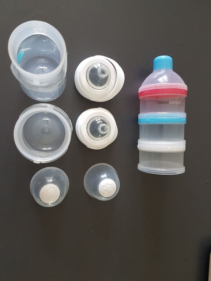 Lot 2 biberons + doseur à lait - photo numéro 2