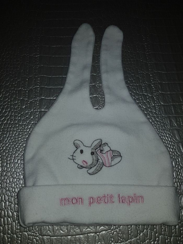 Lot de 2 bonnets naissance fille - photo numéro 3