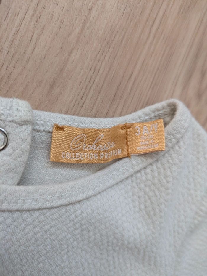 Robe chic crème et bleu Orchestra Premium 3 ans - photo numéro 5