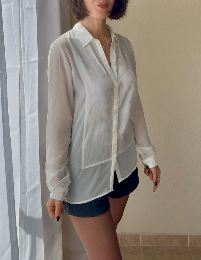Chemise Esprit blanche taille 38  parfait état - photo numéro 2