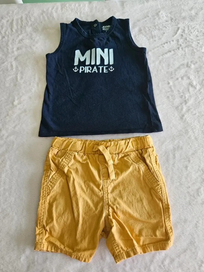 Tenue short + débardeur kiabi 24 mois