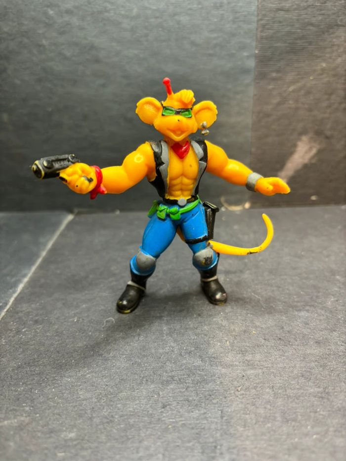 Figurine souple biker mice from mars Yolanda , throttle 1994