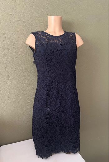 Robe à dentelle bleue marine Jennyfer taille 38