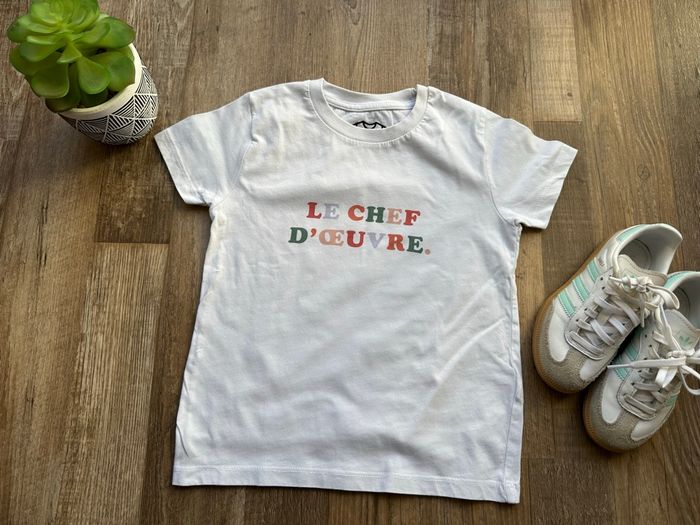 - Tee shirt Monsieur T-shirt - 5/6 ans - Très bon état