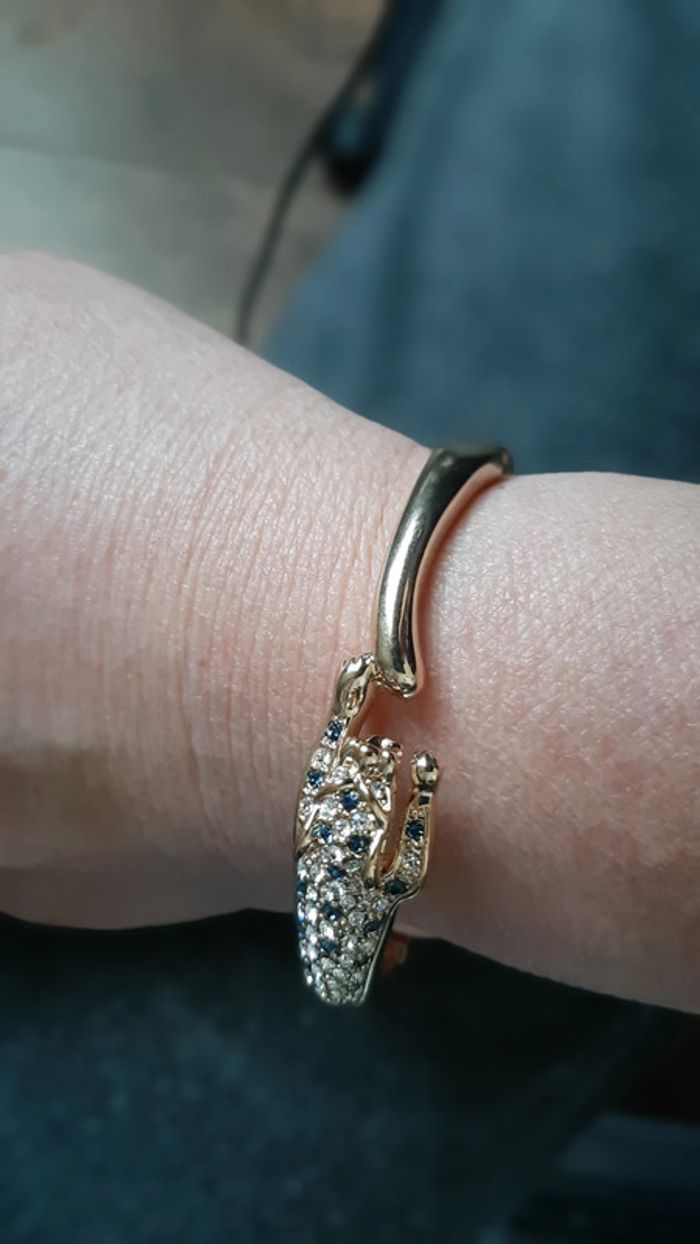 ensemble bracelet oval + bague panthère - photo numéro 9
