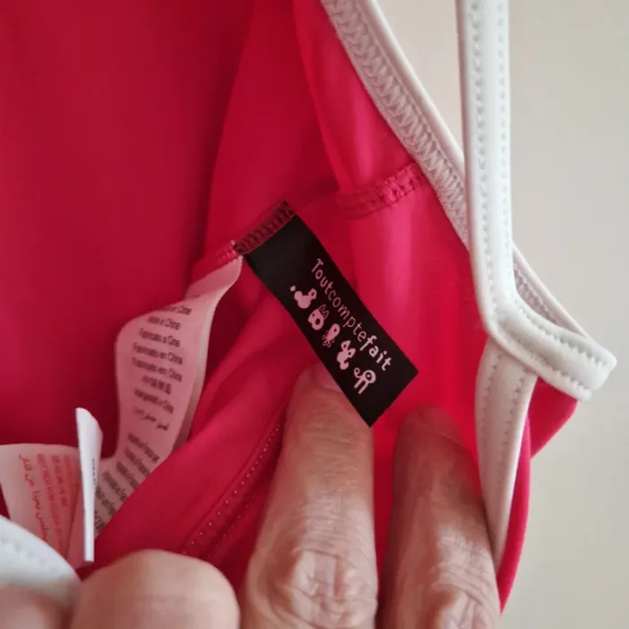3/6 mois maillot de bain rose avec tunique - photo numéro 4