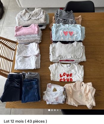 Lot 12 mois fille