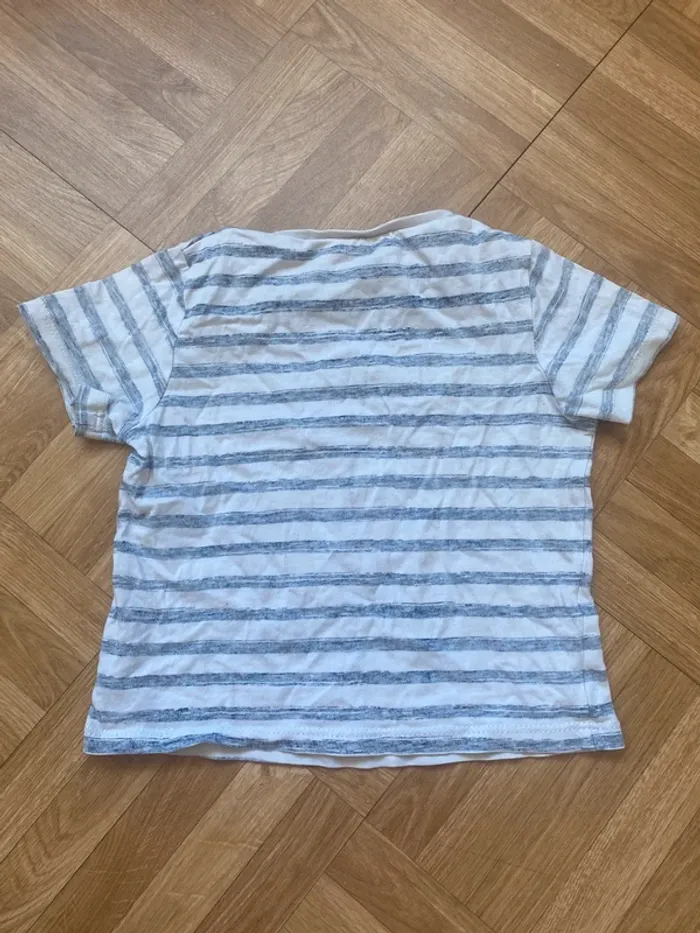 T-shirt style marinière taille 24 mois Pat & Ripaton - photo numéro 3