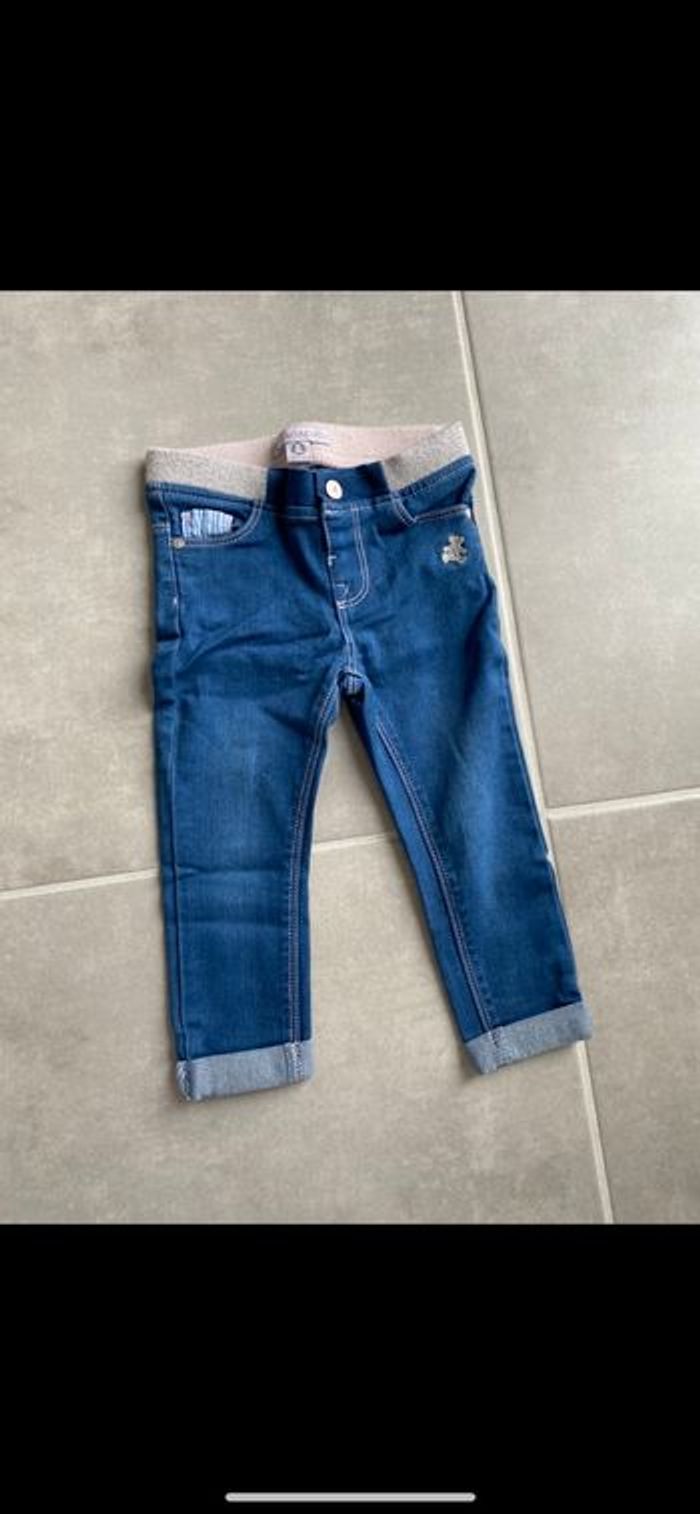 Jean Lulu castagnette fille girly 24 mois - photo numéro 2