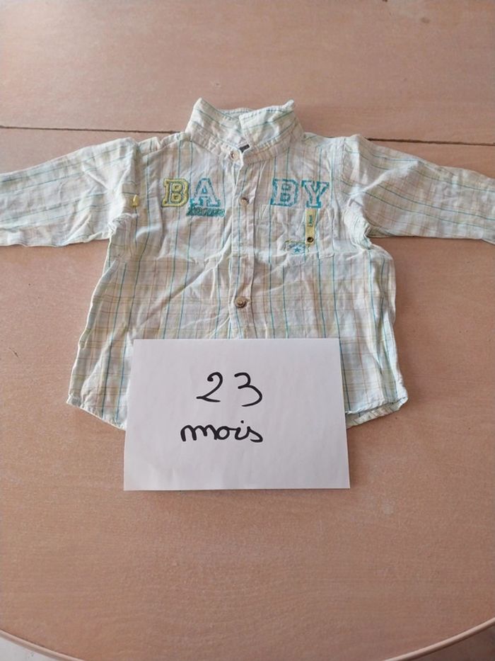 Chemise à carreaux mini gang