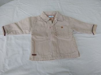 veste velours Obaibi 12 mois