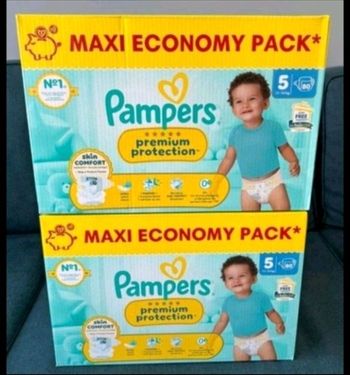 2 paquets pampers premium protection taille 5