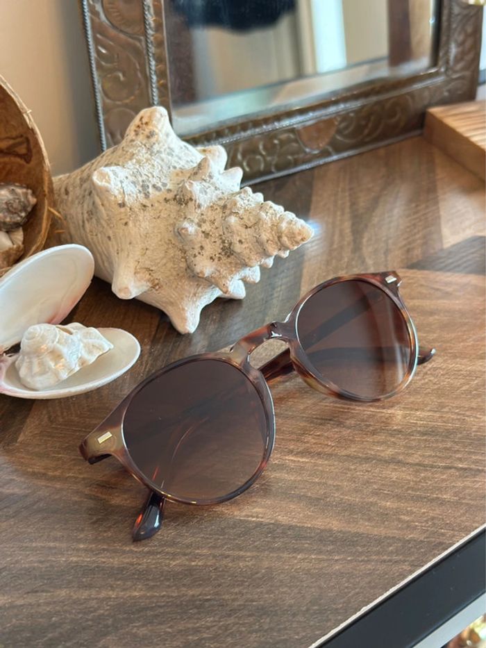 Lunettes de soleil unisexe – monture écaille brun  protection UV - photo numéro 4