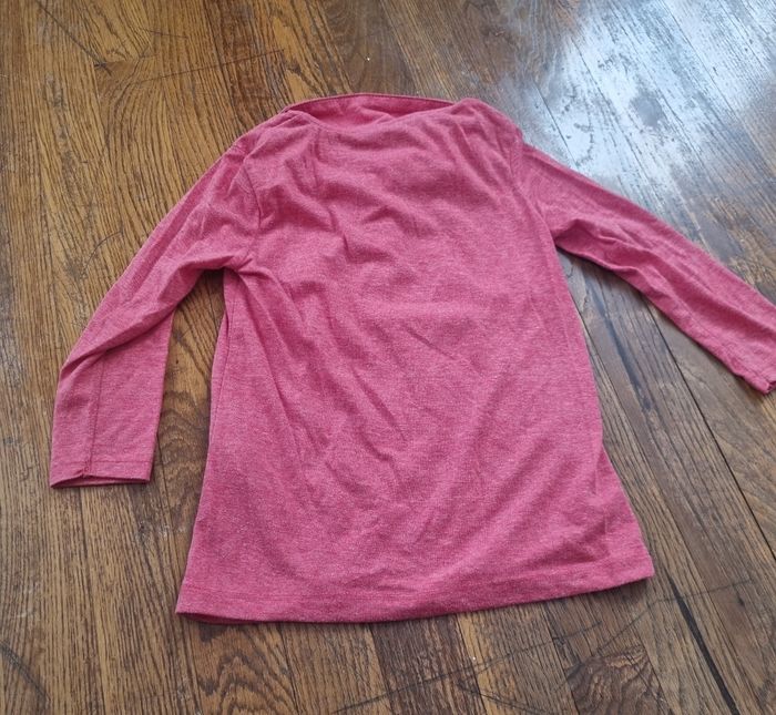 polo manche longue rouge garçon tex taille 5/6ans - photo numéro 3