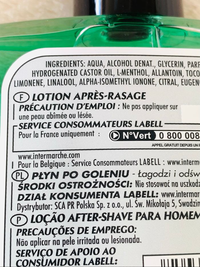 Lotion Après-rasage Labell Men Tonic - photo numéro 3