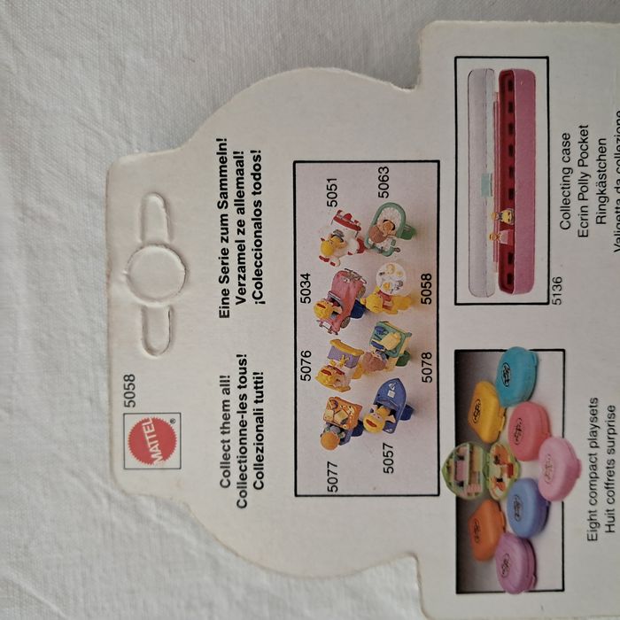 Bague polly pocket bluebird Tina au restaurant Mattel 1989 vintage neuf - photo numéro 5