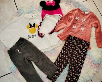 Lot vêtements Minnie 2/3 ans école Disney ensemble