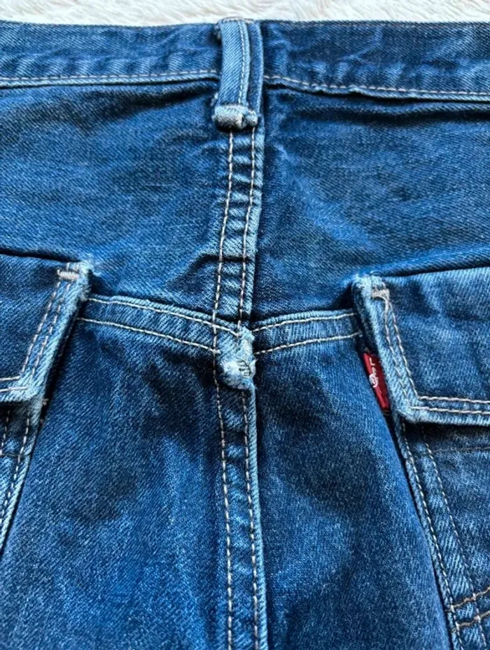 Jean Levi’s 569 loose Straight droit ample homme W33 L30 Made in Mexico bleu foncé L/44 Vintage Y2K - photo numéro 15