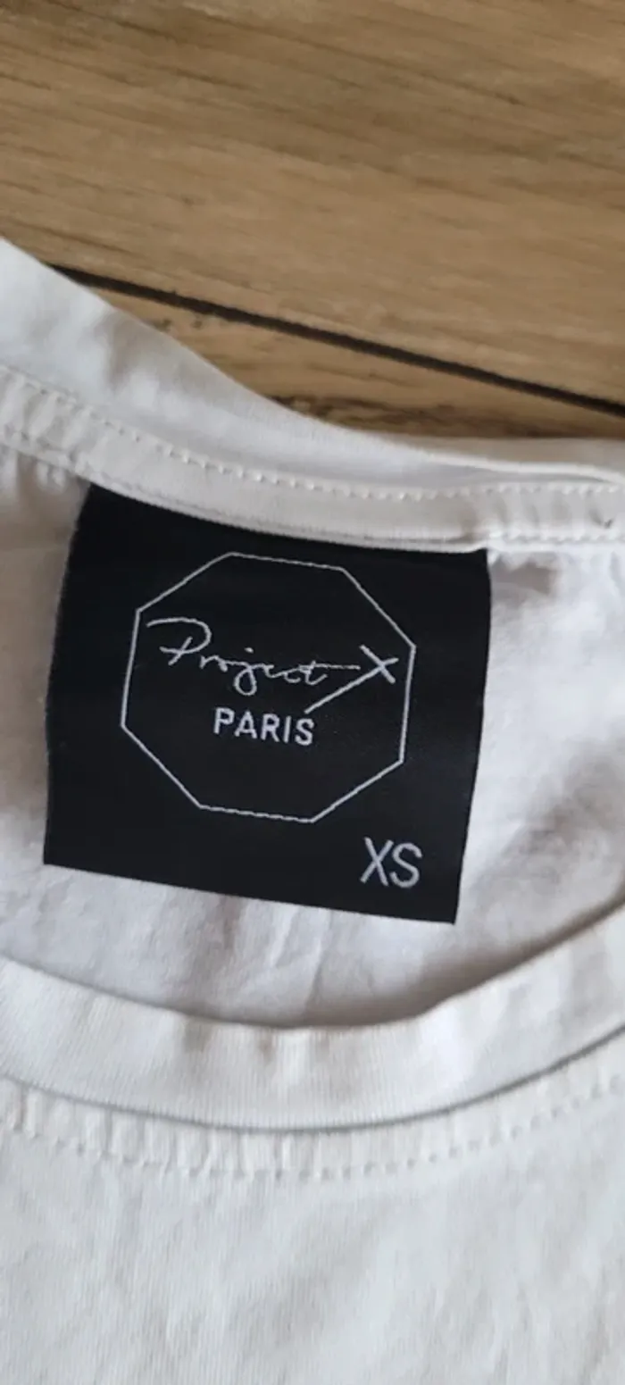 Tee shirt blanc project x paris TXS - photo numéro 2