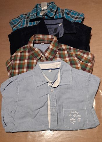 Lot de 4 chemises garçon 116