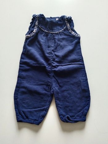 combi longue été en coton dpam fille 6 mois