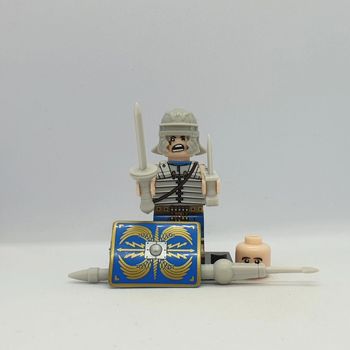 🏛 Figurine - Blue Roman Infantry - (Style Lego) 🏛