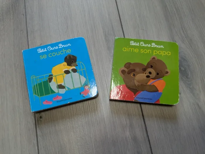 Lot deux livres petit ours brun