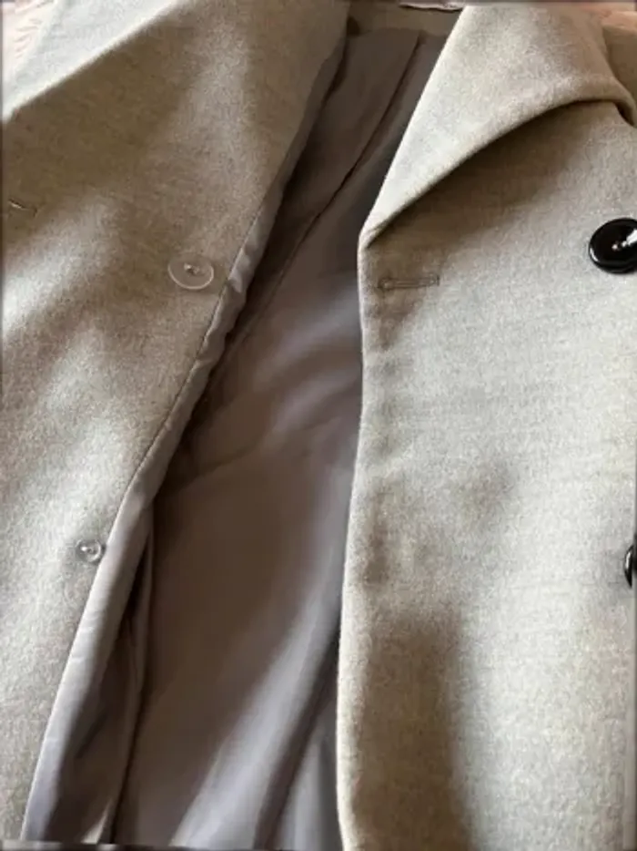 Manteau long femme gris Taille L - 40 - photo numéro 10