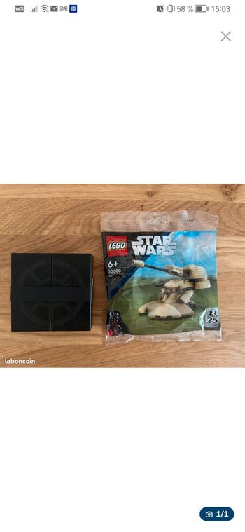 Lot Lego Star wars Médaille collector + lego 30680. Neufs et scellés