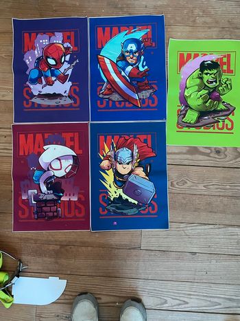 Lot de poster Marvel