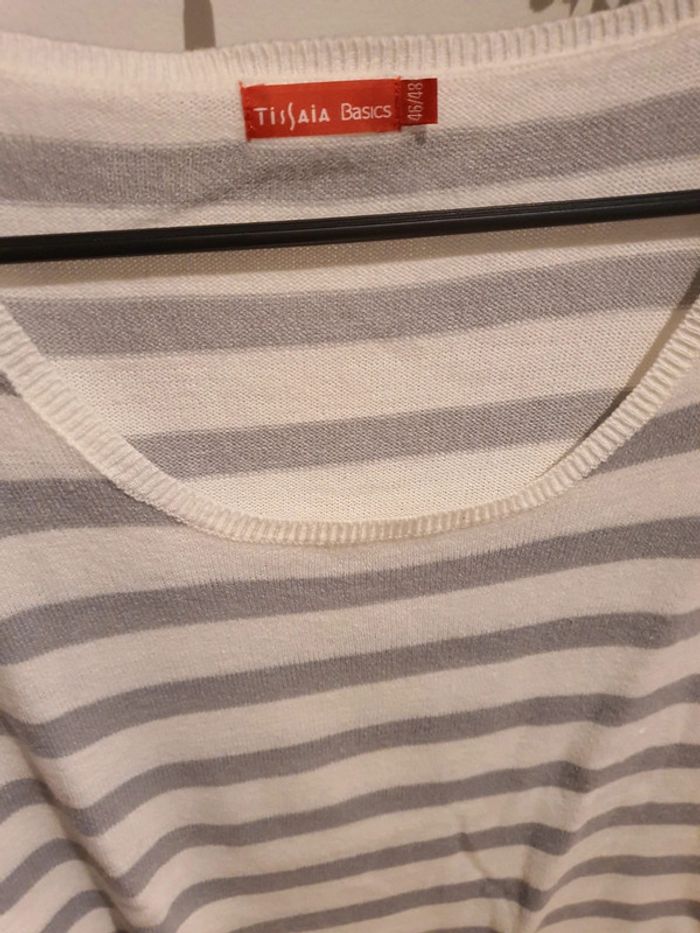 Pull + débardeur offert femme Tissaia taille 46/48 en très bon état - photo numéro 2