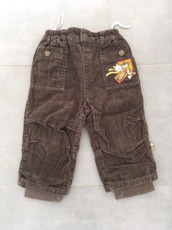 Pantalon velours marron Disney C&A 18 mois