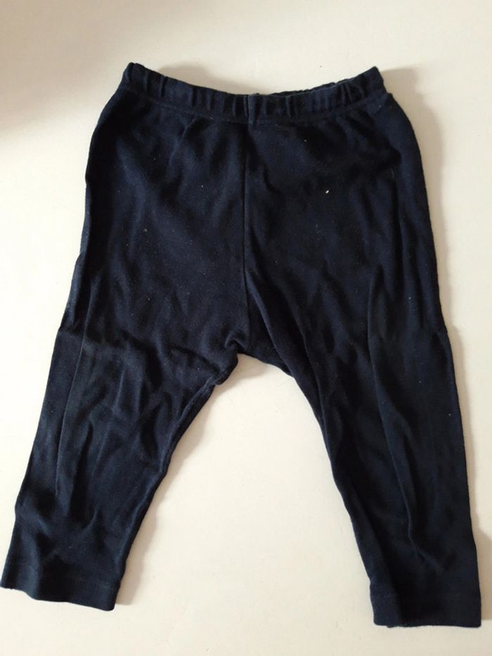 Pantalon stretch Petit Bateau bleu marine sombre 18mois, 81cm 1,5an 18 mois